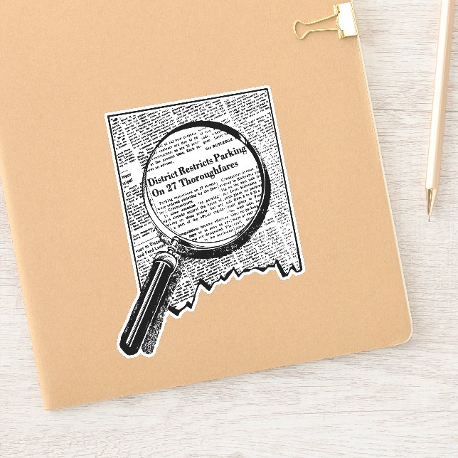 Discover Hidden Wonders - Vintage Magnifying Glass (Notebook)