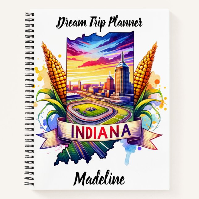 Discover Indiana's vibrant culture Notebook (Front)