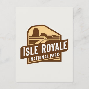 Discover Isle Royale National Park Holiday Postcard