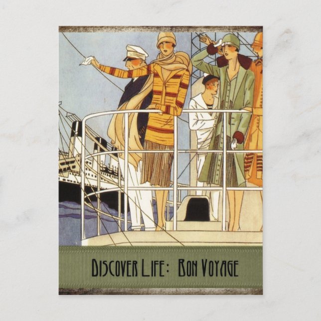 Discover Life:  Bon Voyage Postcard (Front)