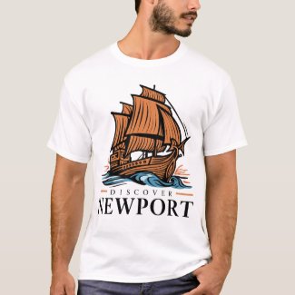 Discover Newport Medieval Ship t shirt