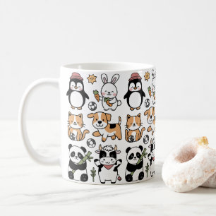**Discover Our Coffee Mug with Smiling Animals!**