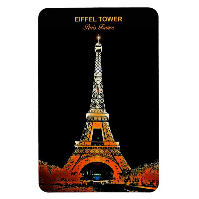 Discover Paris at the Top: Eiffel Tower Flexible Magnet (Vertical)