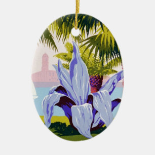 Discover Puerto Rico Ceramic Tree Decoration