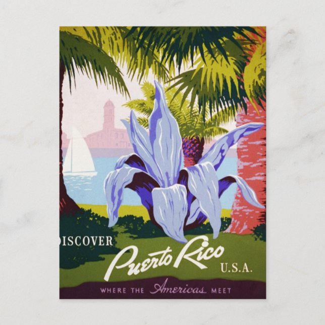 Discover Puerto Rico Postcard (Front)