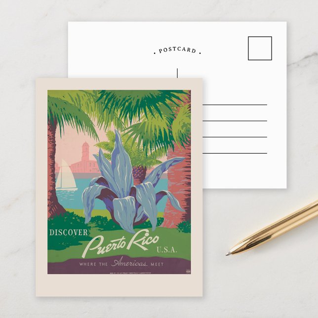 Discover Puerto Rico USA | Vintage Travel Postcard (Creator Uploaded)
