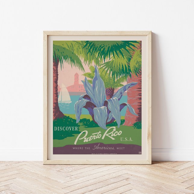 Discover Puerto Rico USA | Vintage Travel Poster (Creator Uploaded)