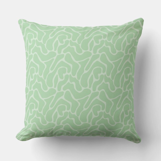 Discover Seamless Amoeba Pattern Cushion (Front)