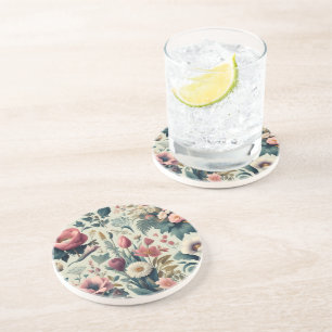 Discover Stunning Spring Floral Botanical Pattern Coaster