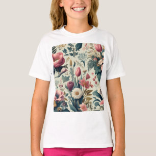 Discover Stunning Spring Floral Botanical Pattern T-Shirt