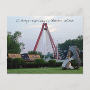 Discover Surprising Columbus Indiana Postcard
