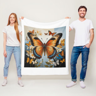 🎨 Discover the Beauty of Traditional Art - B-FLY Fleece Blanket