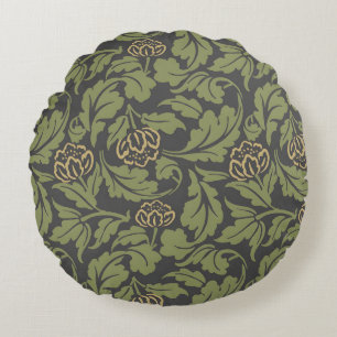 Discover the Beauty of Vintage Floral Motifs Round Cushion