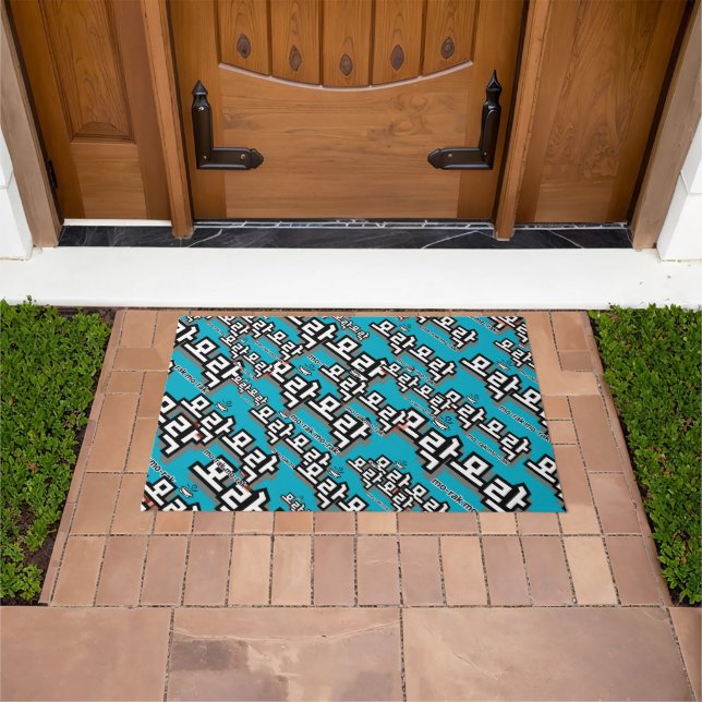 Discover the Charm of Korean : “모락모락"(mo-rak) Doormat (Outdoor)
