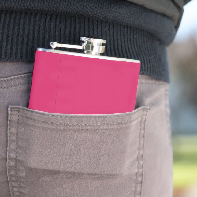 Discover the Elegance of Pink Background  Hip Flask (In Situ)