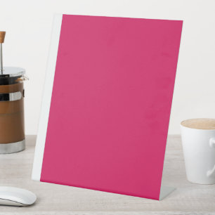 Discover the Elegance of Pink Background Pedestal Sign