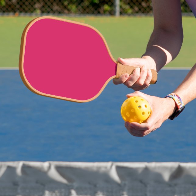 Discover the Elegance of Pink Background  Pickleball Paddle (Insitu)