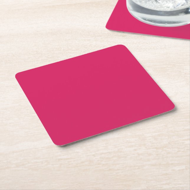 Discover the Elegance of Pink Background  Square Paper Coaster (Angled)