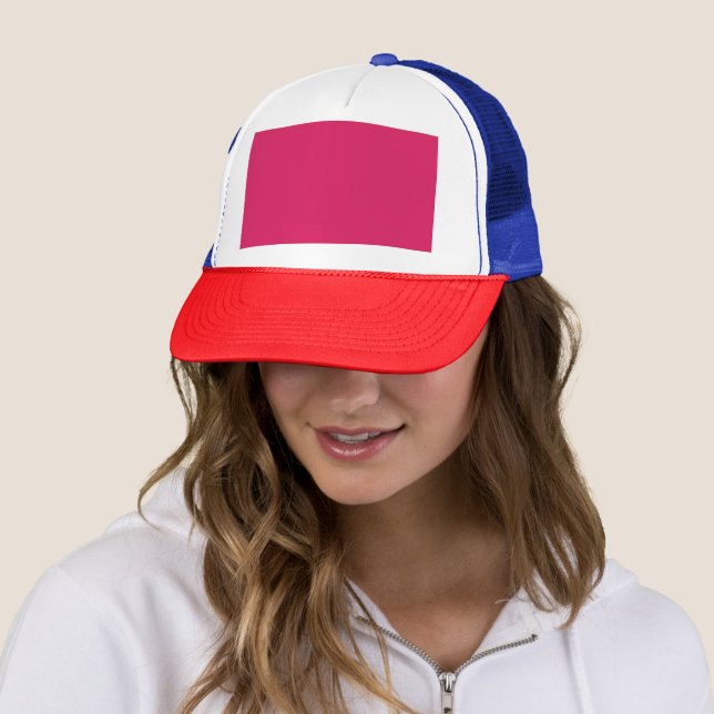 Discover the Elegance of Pink Background  Trucker Hat (In Situ)