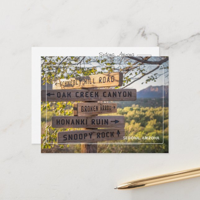 Discover the Enchanting Trails of Sedona, Arizona Postcard (Front/Back In Situ)