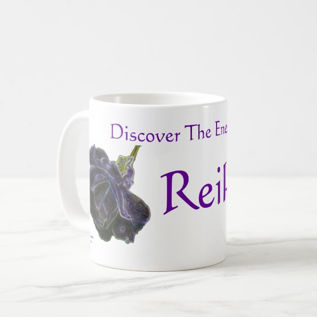 Discover The Energy Of Reiki Rose Coffee Mug (Front Left)