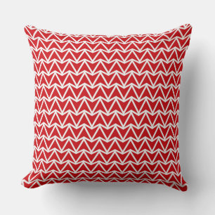 Discover the Impact of Red Zigzag Pattern Cushion