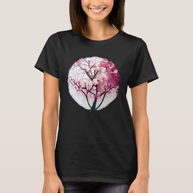 Discover the Serenity of Spring with a Cherry Blos T-Shirt (Front)
