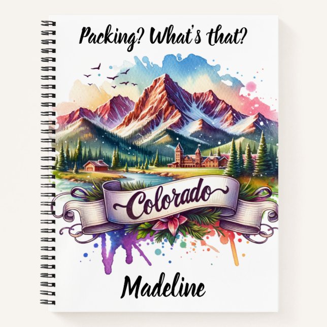 Discover the vibrant beauty of Colorado in spring Notebook (Front)