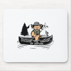 Discover The Wonders Of Nature Fishing Hiking Funn Mouse Mat