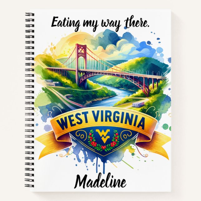Discover West Virginia's stunning landscapes Notebook (Front)