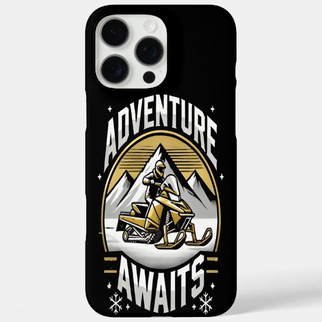 Discover Winter Snowmobiling Fun! Case-Mate iPhone Case (Back)
