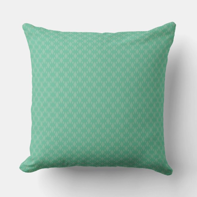  Discover  with Turquoise Diamond Pattern Cushion (Front)