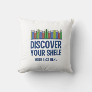 Discover Your Shelf custom throw pillow