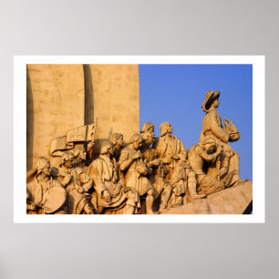 Discoveries Monument detail, Lisbon Portugal Poster