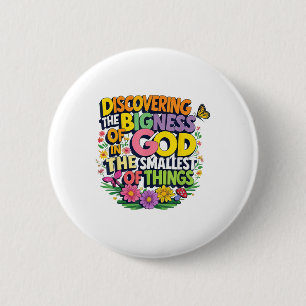 Discovering The Bigness Of God Magnified Vbs 2025 6 Cm Round Badge