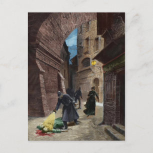 Discovery Of A Victim Of Jack the Ripper Postcard