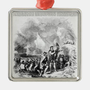 Discovery of America by John and Sebastian Metal Tree Decoration