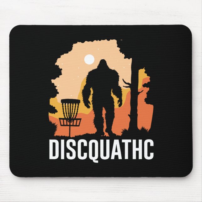 Discquatch Bigfoot Disc Golf Adventure  Mouse Mat (Front)