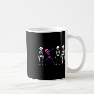 Discrete Biual Skeleton Subtle Bi Pride Halloween  Coffee Mug