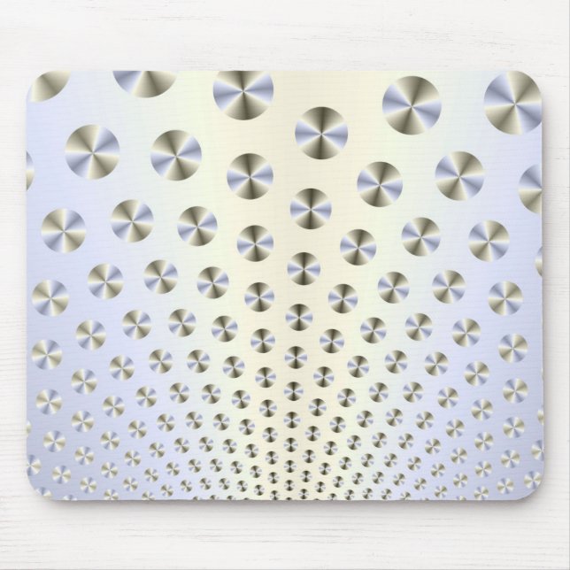 Discs in White and Blue Mousepad (Front)