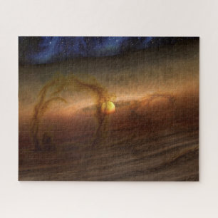 Discs Of Planet-Forming Material Circling Stars. Jigsaw Puzzle