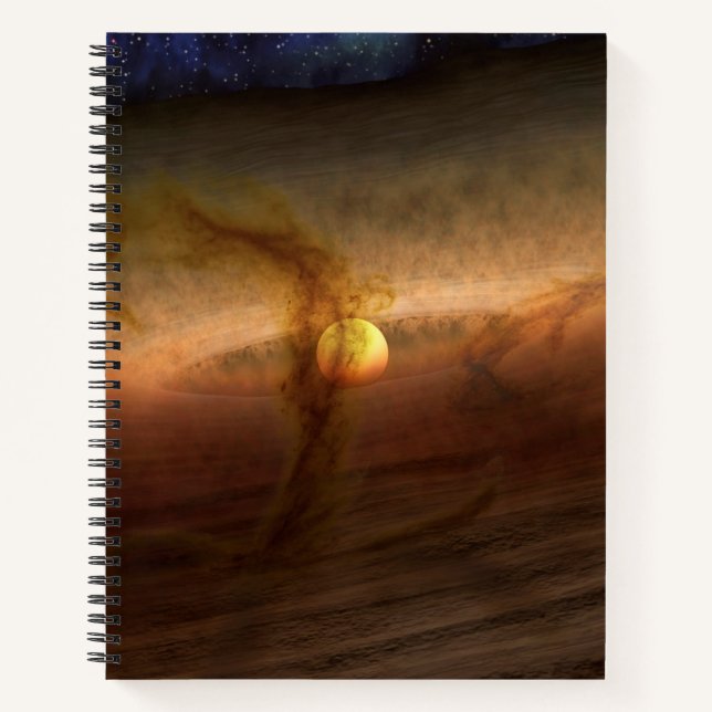 Discs Of Planet-Forming Material Circling Stars. Notebook (Front)