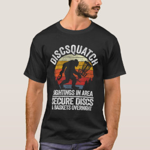 Discsquatch Frisbee Golf Sket Sasquatch Funny Disc T-Shirt