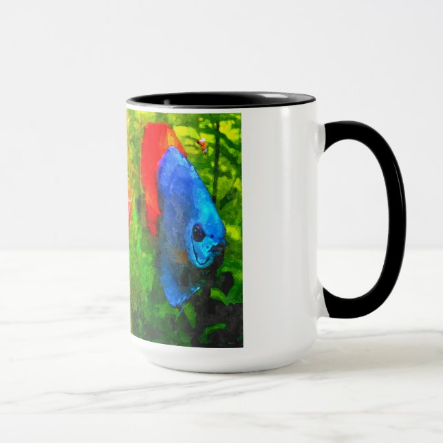 Discus aquarium fish mug (Right)