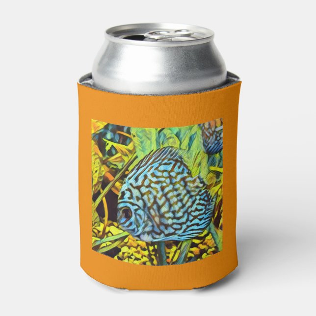 Discus Coozie (Orange) (Can Front)