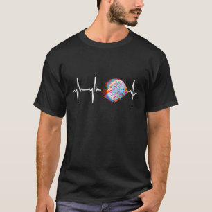 Discus Fish Heartbeat For Fishkeeping Aquarium T-Shirt