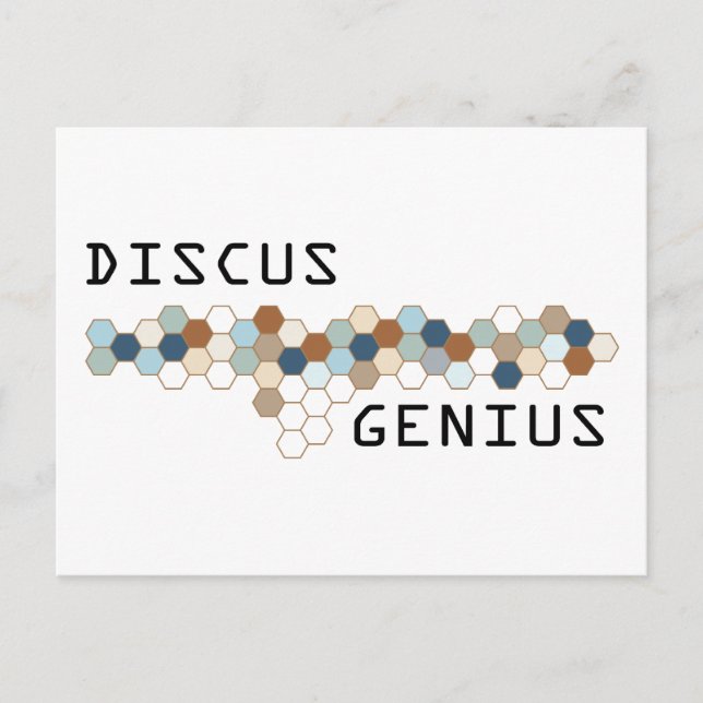 Discus Genius Postcard (Front)