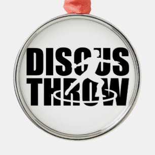 Discus throw metal tree decoration
