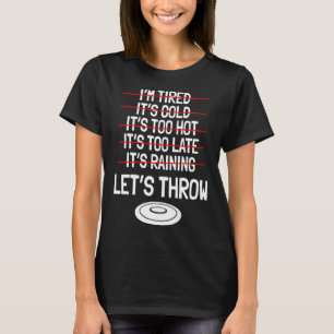 Discus Throw Player Disc Athletes Sports Track And T-Shirt