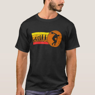 Discus Throw Retro Vintage Evolution Track And Fie T-Shirt